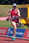 Bethan Davies wins the 5000 metres walk at the Sainsbury's British Championships, Birmingham.
